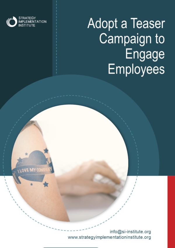 Adopt a Teaser Campaign to Engage Employees