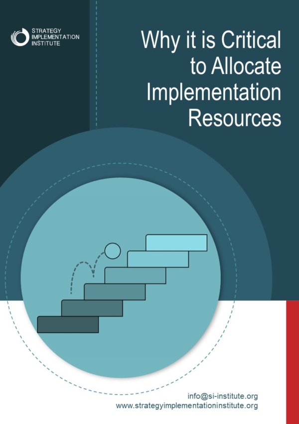 Why It Is Critical To Allocate Implementation Resources